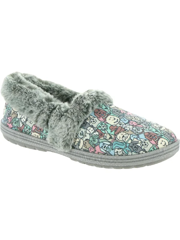 Pooch Parade Womens Faux Suede Faux Fur Chukka