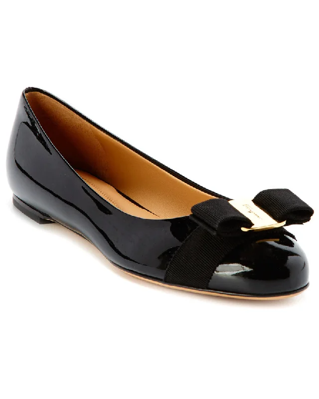 Salvatore Ferragamo Varina Patent Ballet Flat, 9 C