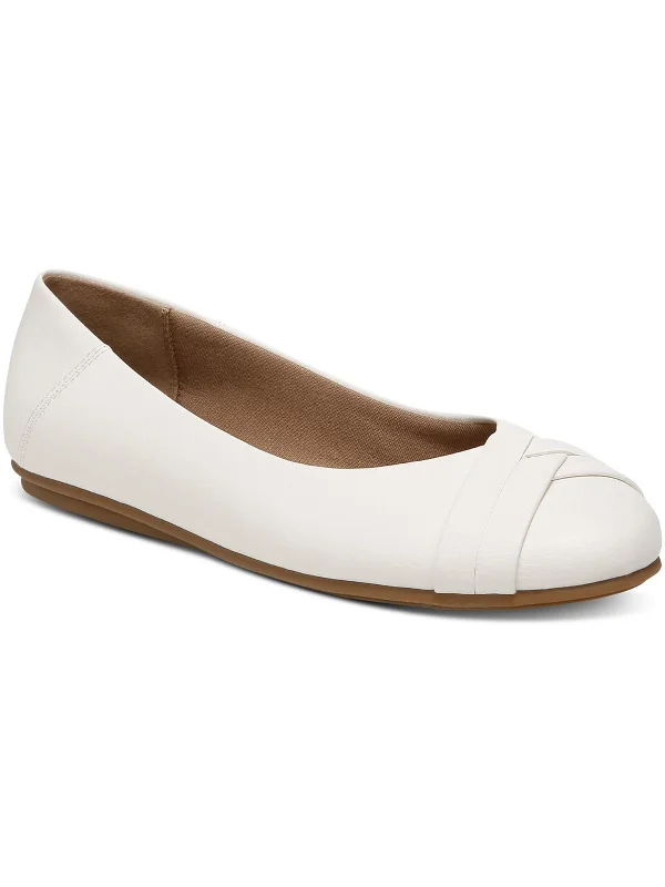 SENNETTE Womens Comfort Insole Manmade Ballet Flats