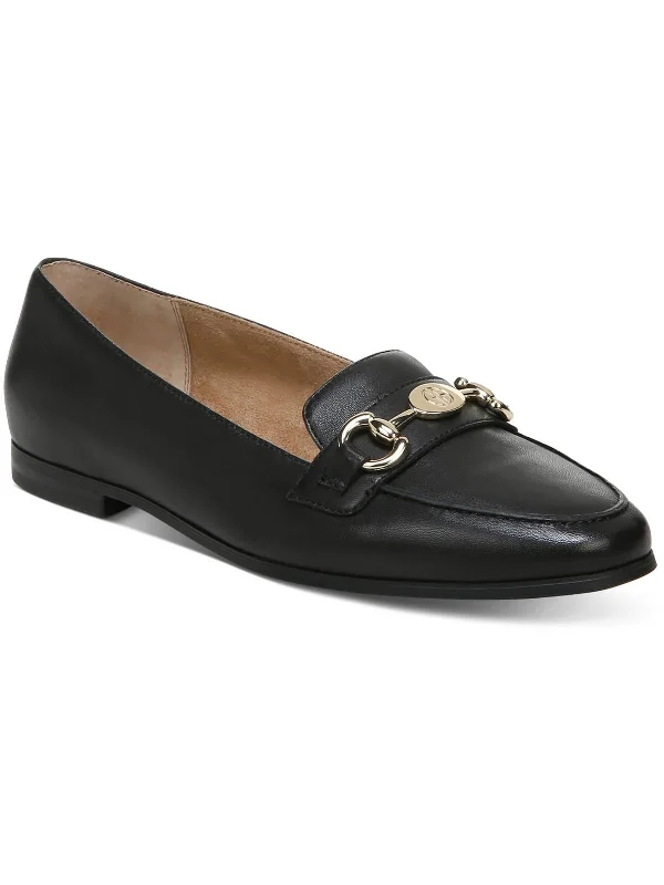 Soffia Womens Leather Almond Toe Loafers