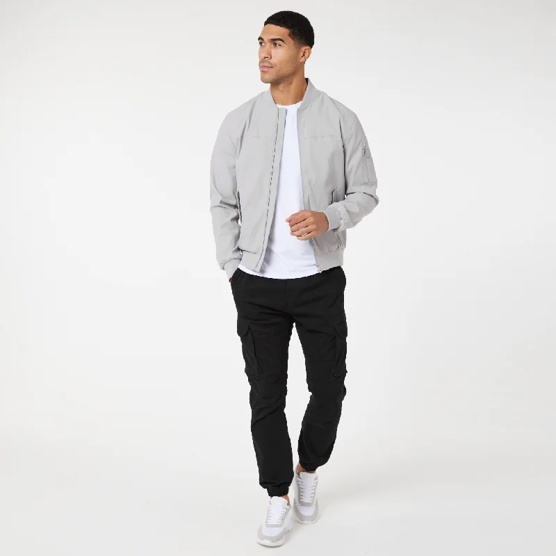 Premium Bomber Jacket | Ice Grey