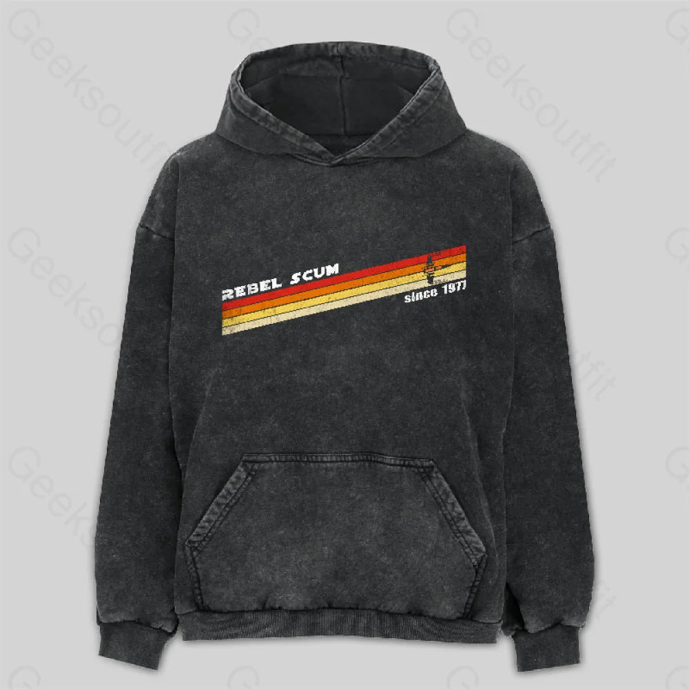 Rebel Scum Since 1977 Washed Hoodie