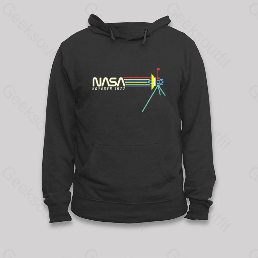 Retro NASA Voyager Spacecraft Hoodie