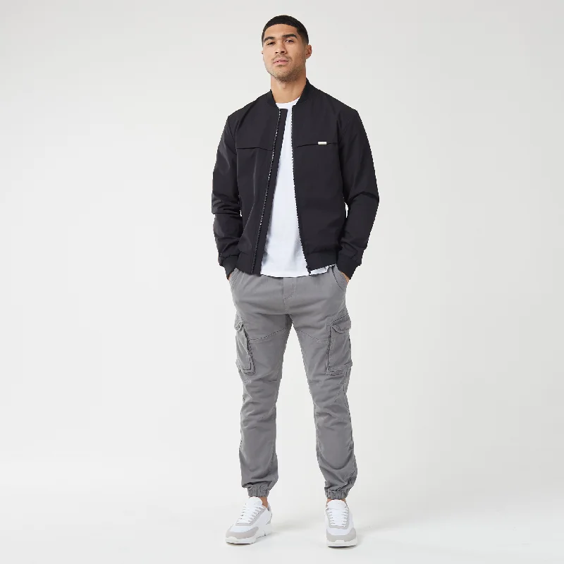 Ripstop Bomber Jacket | Black