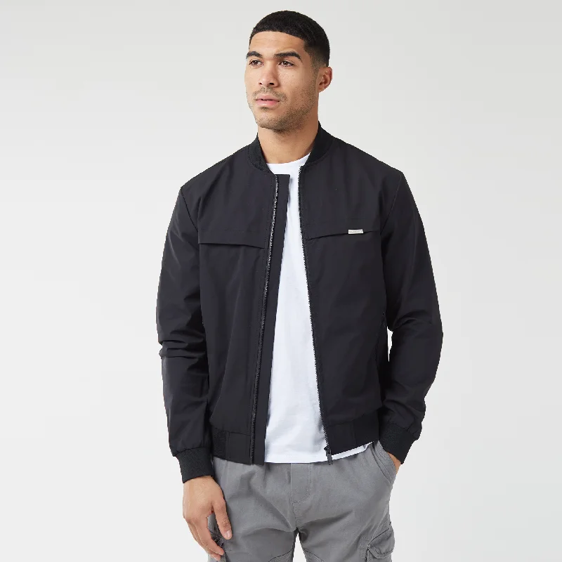 Ripstop Bomber Jacket | Black