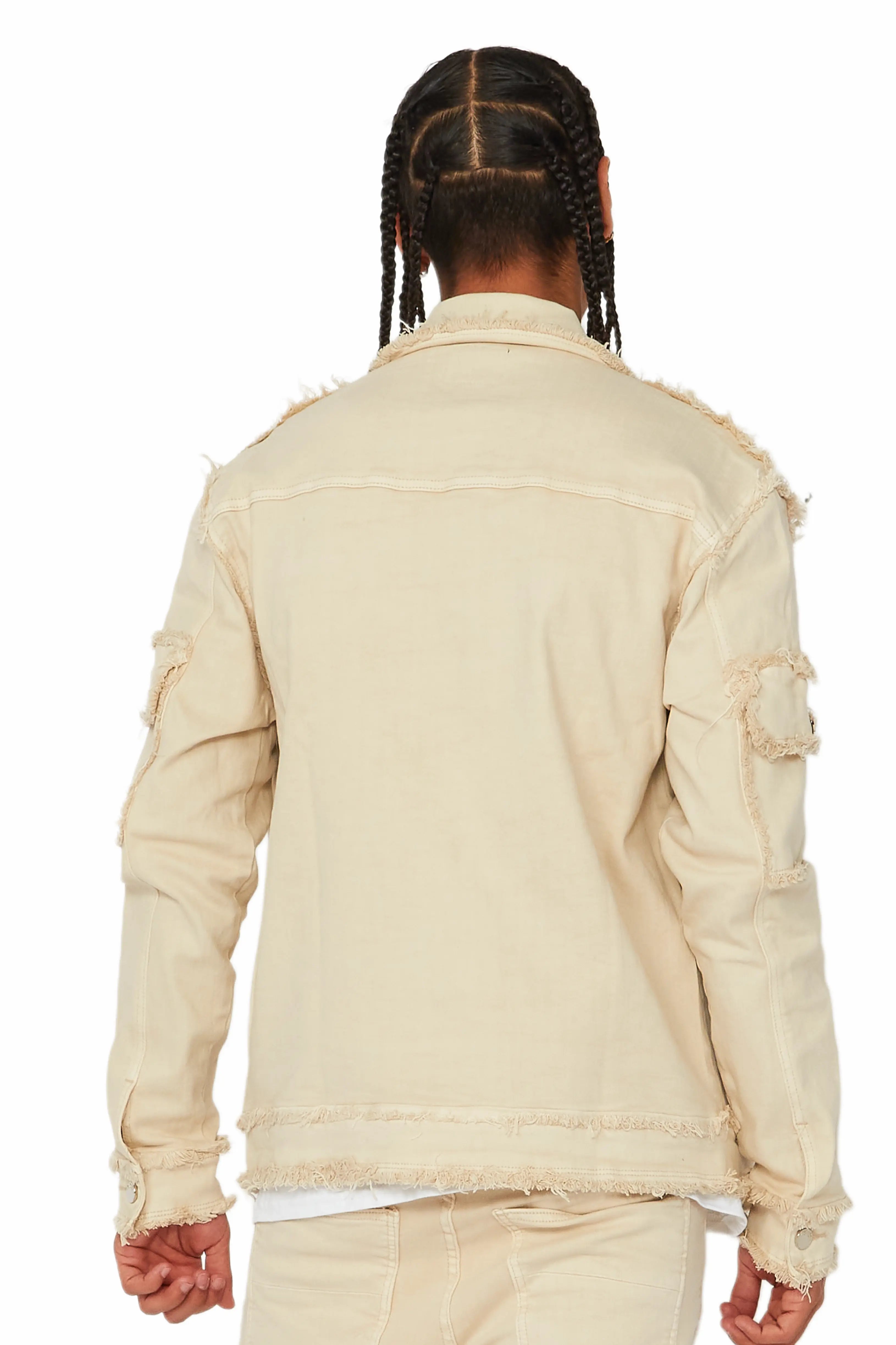 Tyrell Beige Jean Jacket