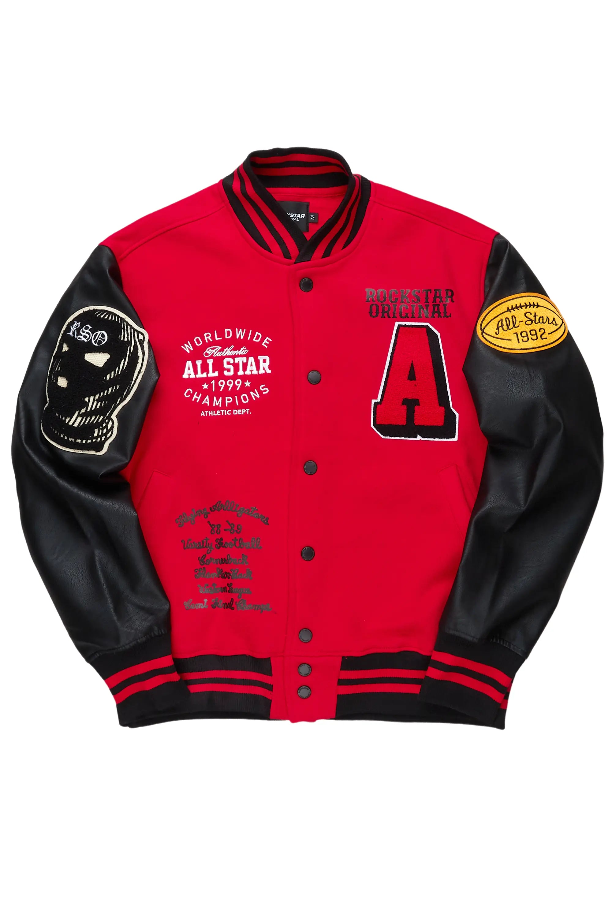 Kebi Red/Black Varsity Jacket