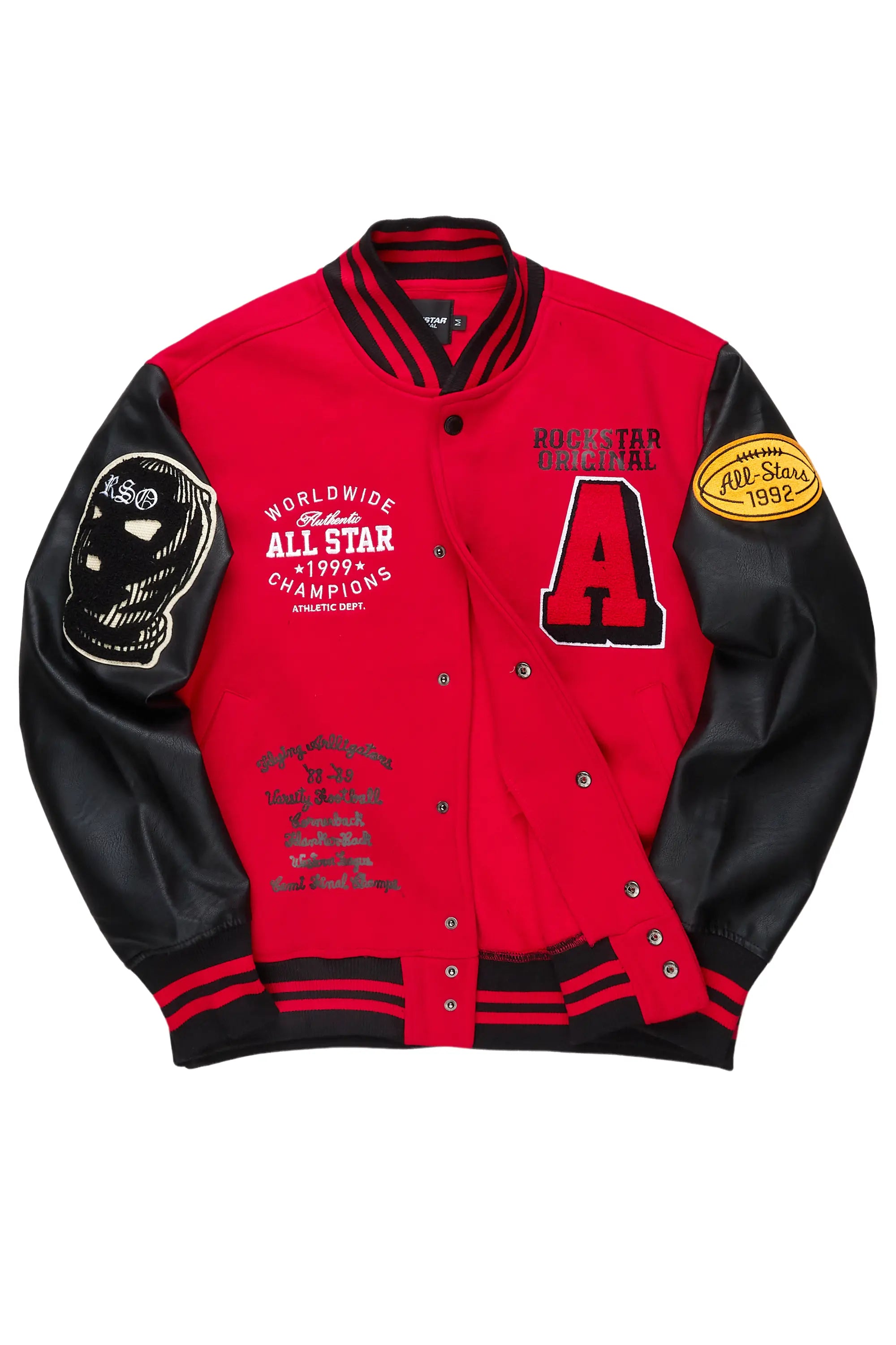 Kebi Red/Black Varsity Jacket