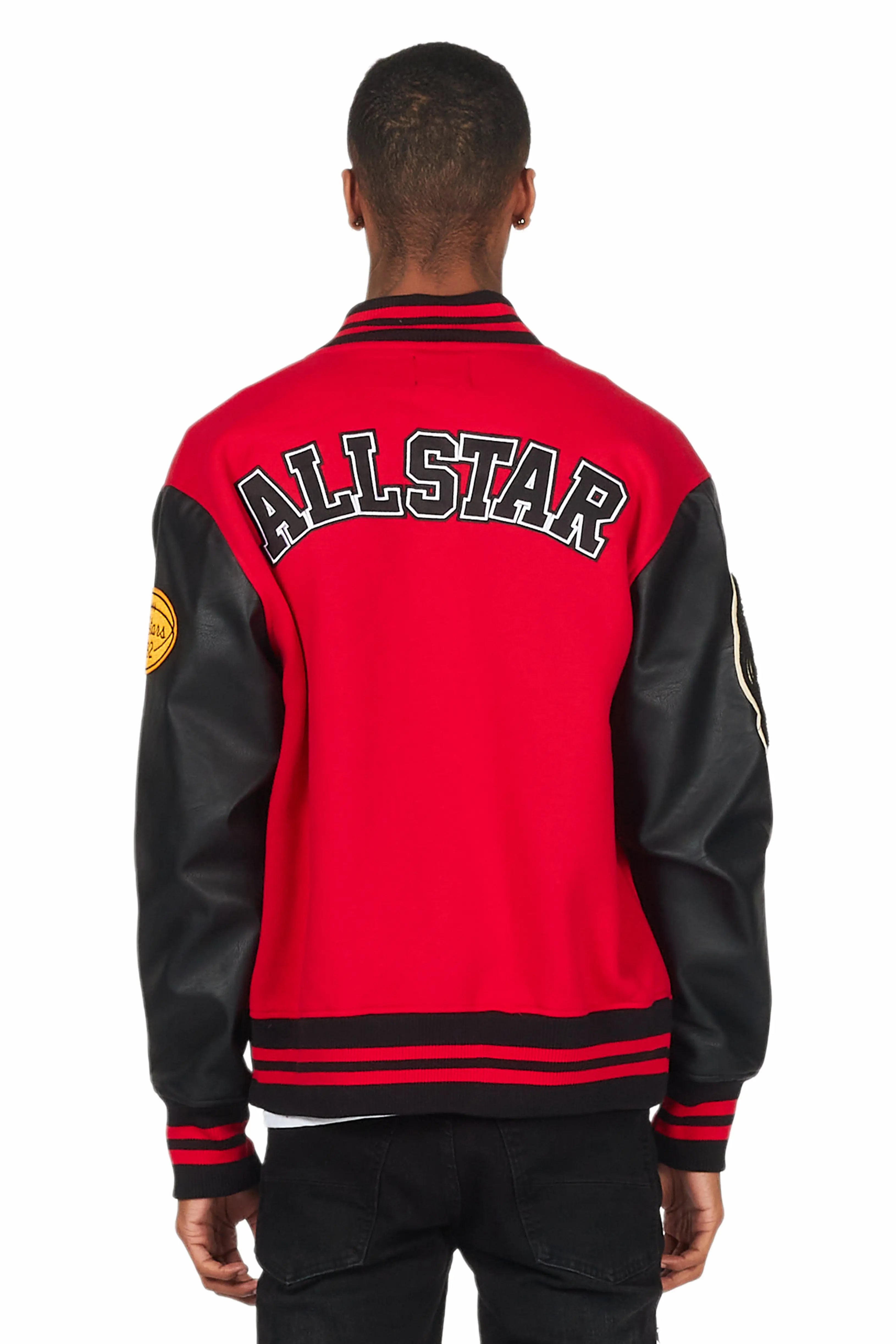 Kebi Red/Black Varsity Jacket