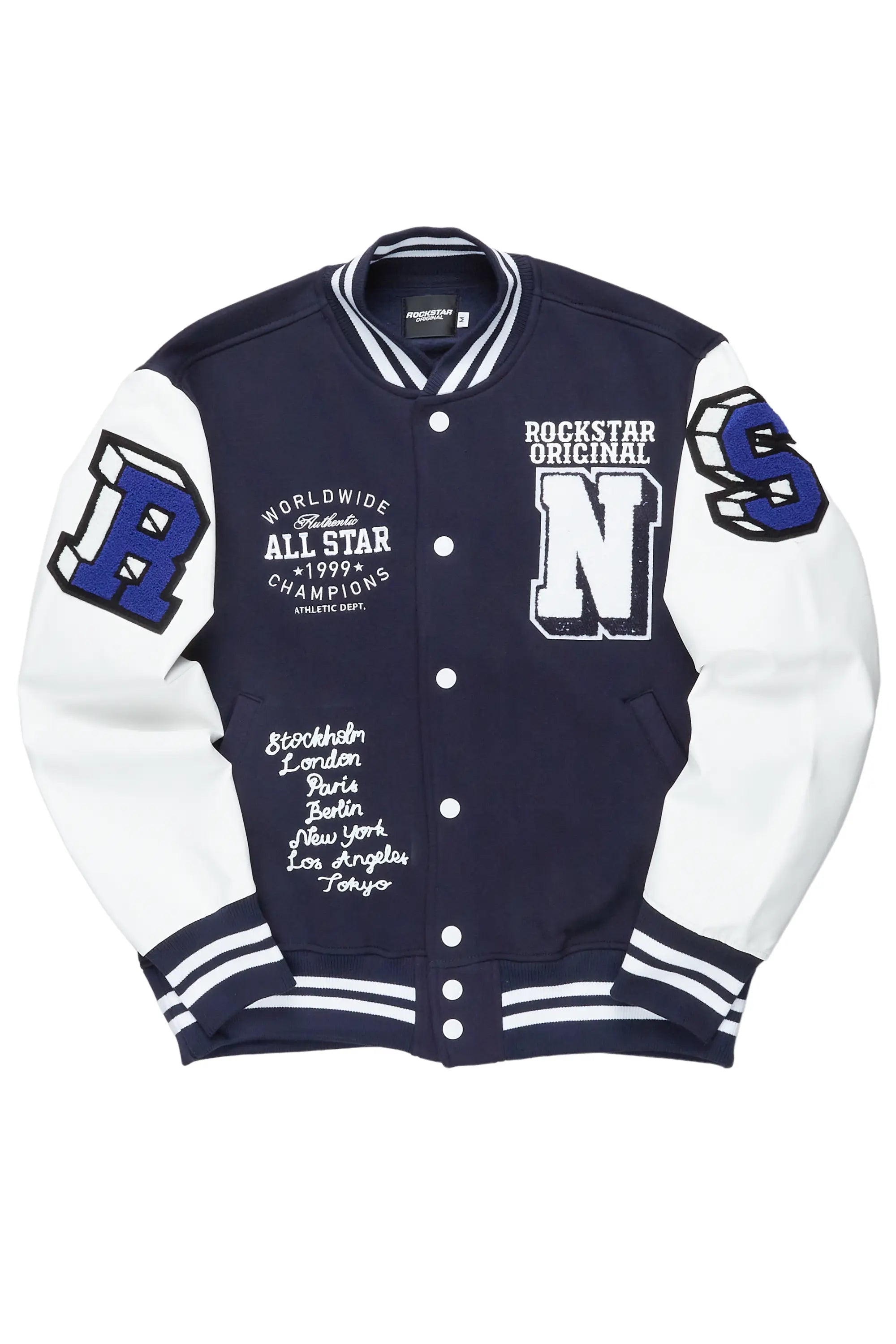 Palta Navy Varsity Jacket