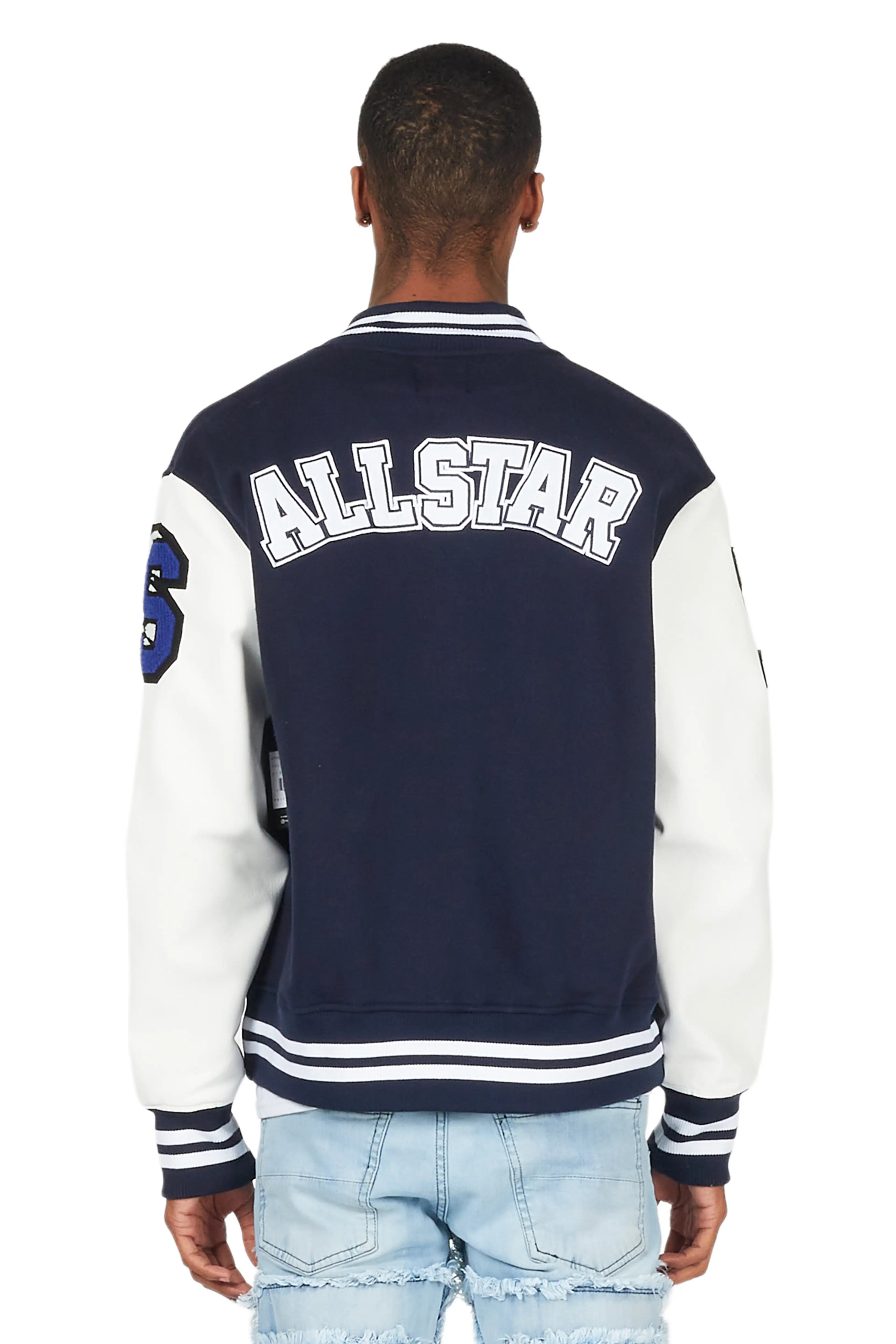 Palta Navy Varsity Jacket