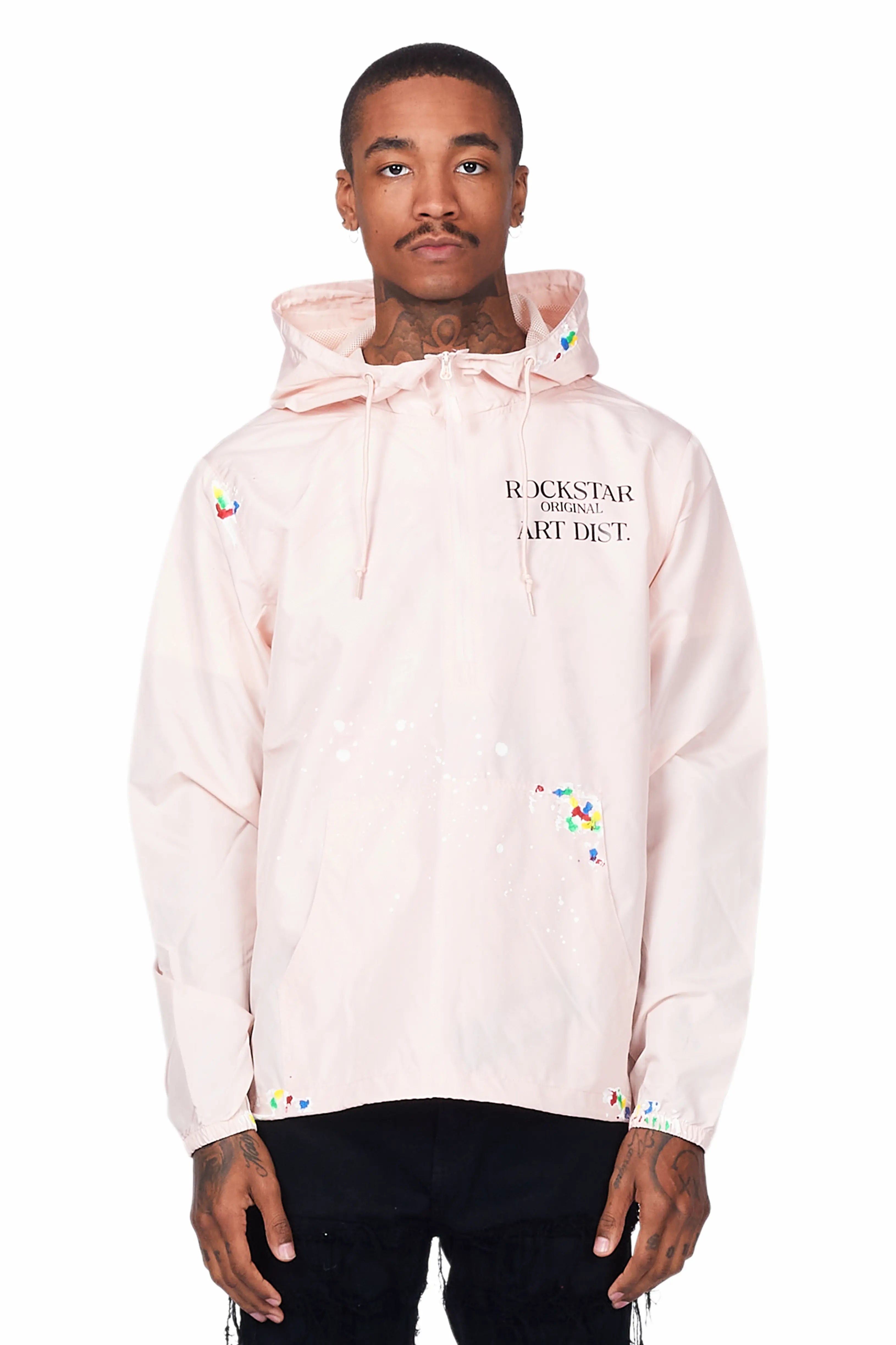 Garix Pink Graphic Windbreaker