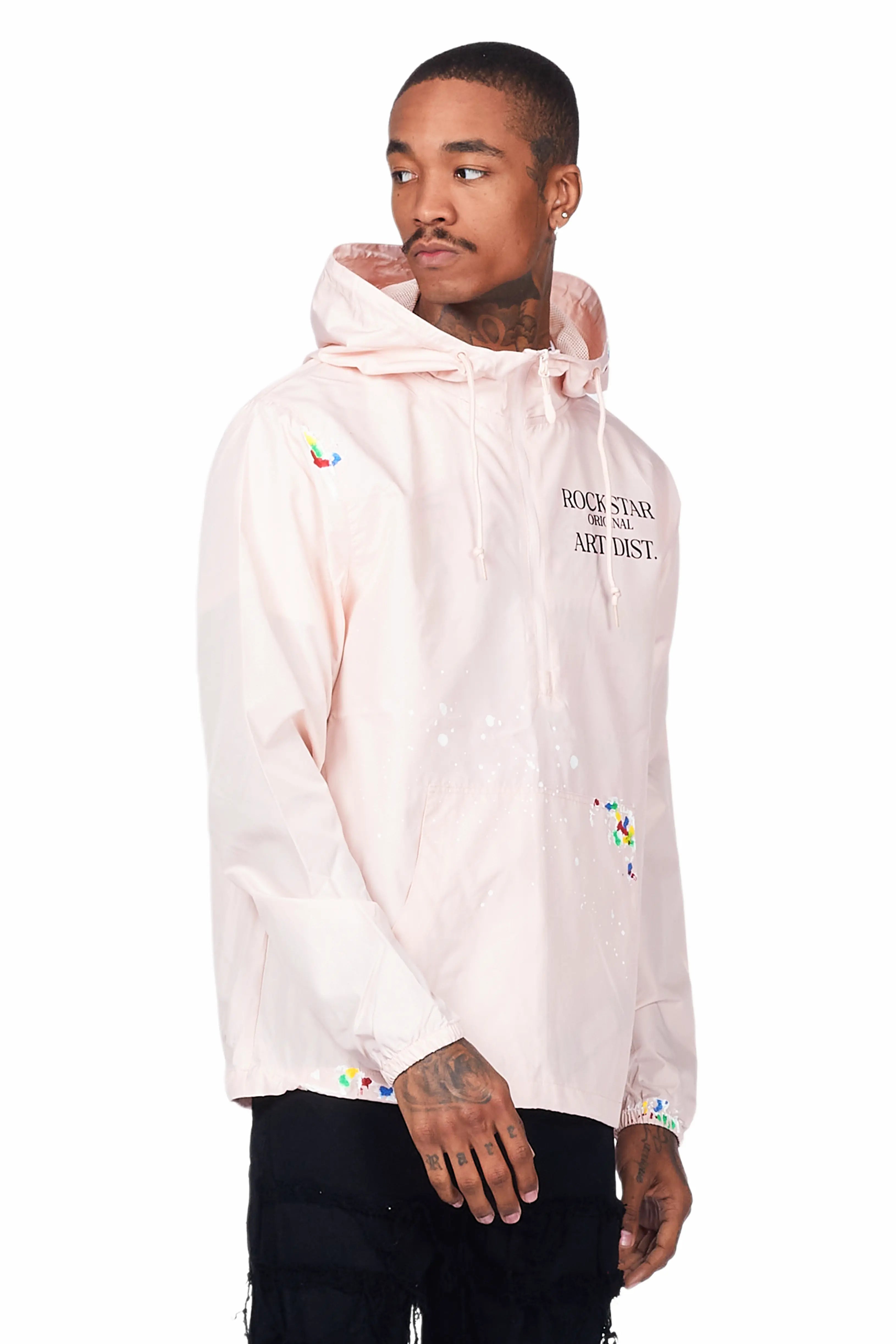 Garix Pink Graphic Windbreaker