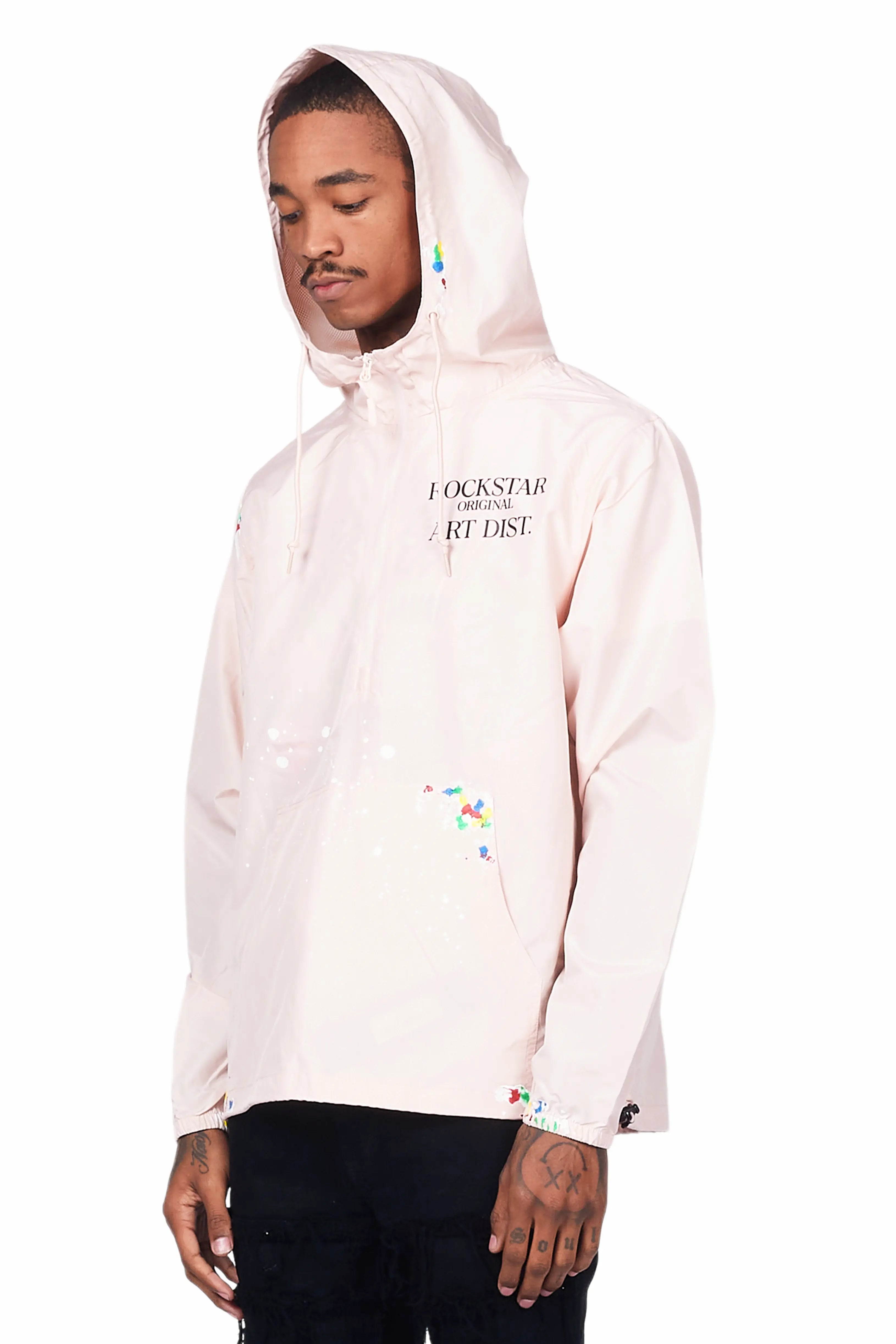 Garix Pink Graphic Windbreaker