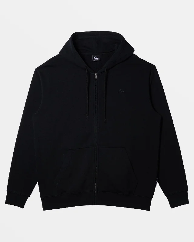 Salt Water Zip Hoodie - Black