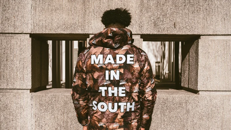 The Ode Dead Leaves( Made In The South) Hooded Puffer Jacket