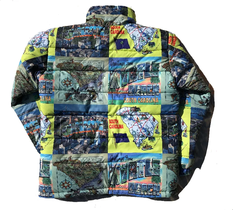 The South Carolina Map Puffer Jacket