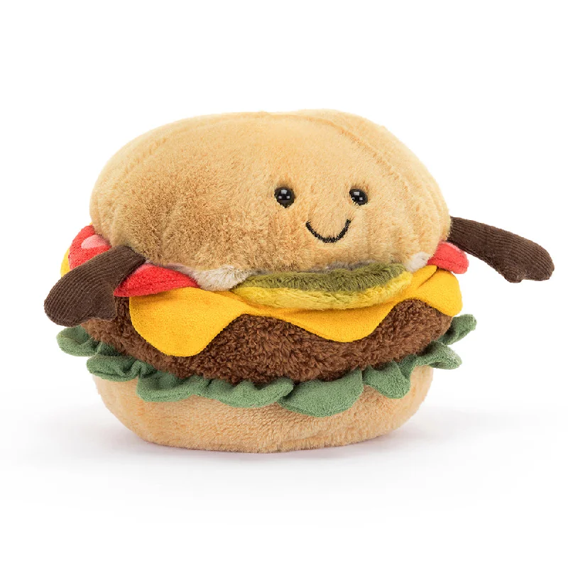 Soft and cozy Jellycat high-quality craftsmanshipAmuseable Burger