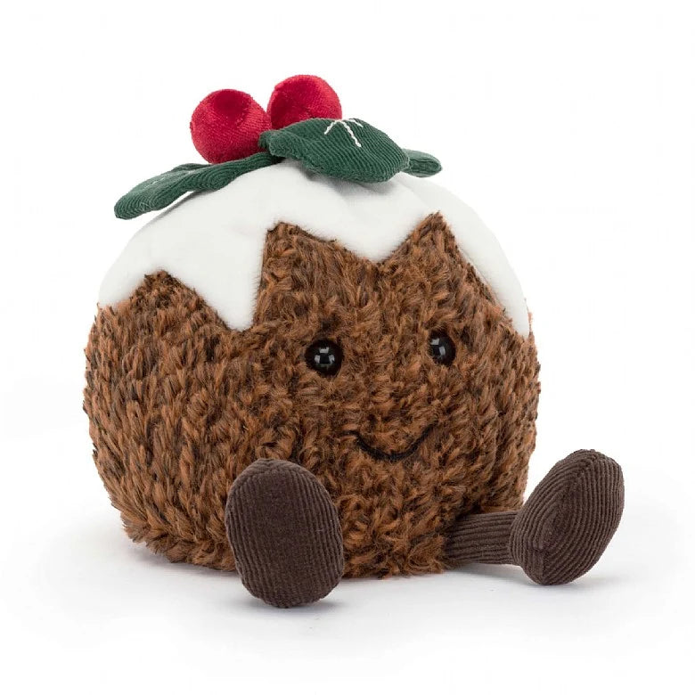 Soft and cozy Jellycat high-quality craftsmanshipAmuseable Christmas Pudding