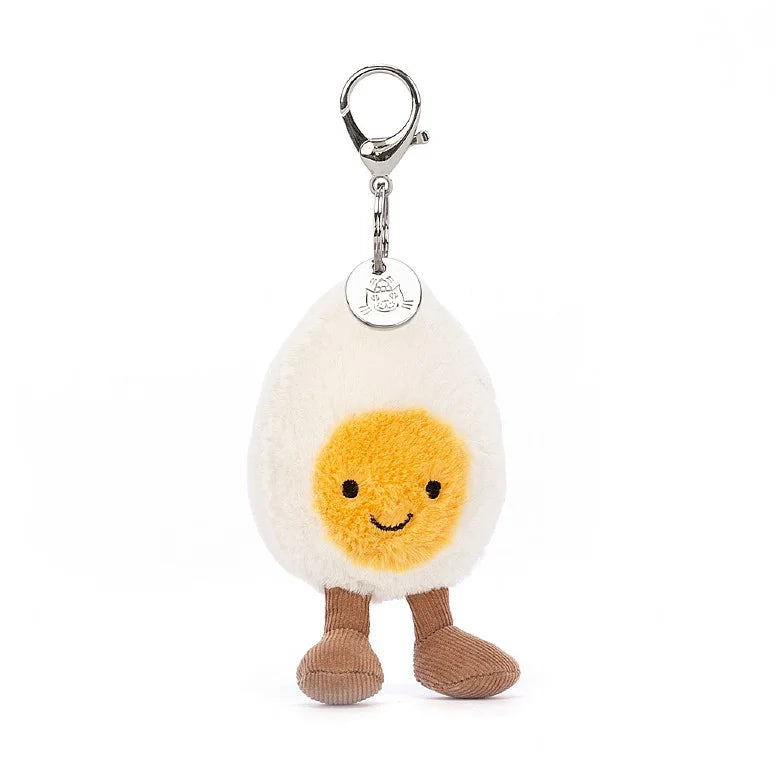 Huggable and charming Jellycat beloved by all ages.Amuseable Happy Boiled Egg Bag Charm Huggable and charming Jellycat beloved by all ages.Amuseable Happy Boiled Egg Bag Charm
