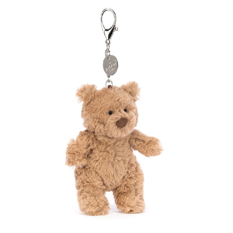 Plush and comforting Jellycat figuresBartholomew Bear Bag Charm