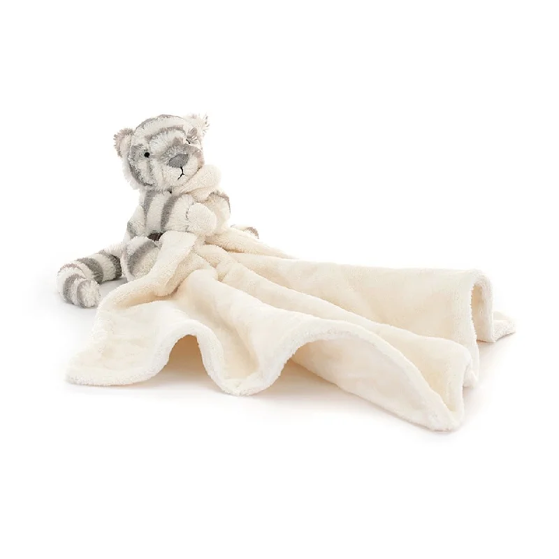 Soft and endearing Jellycat plushiesBashful Snow Tiger Soother