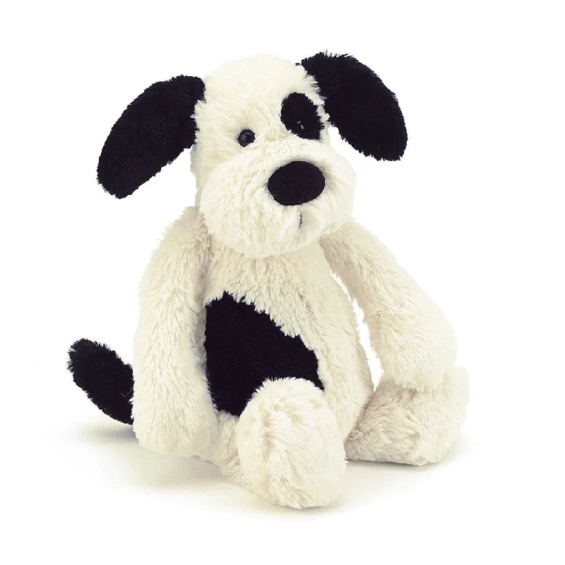 Soft and charming Jellycat designsJellycat Bashful Black and Cream Puppy - Medium