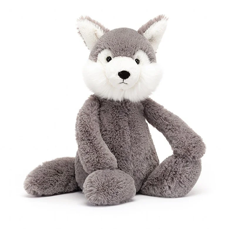 Plush and comforting Jellycat figuresBashful Wolf
