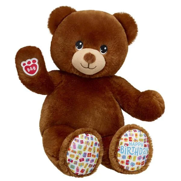 Colorful and vibrant plush creationsBirthday Treat Bear
