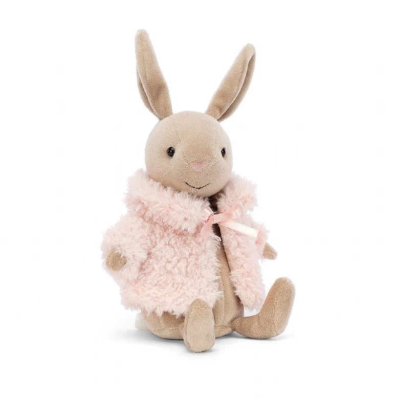 Adorable and gentle Jellycat friendsComfy Coat Bunny