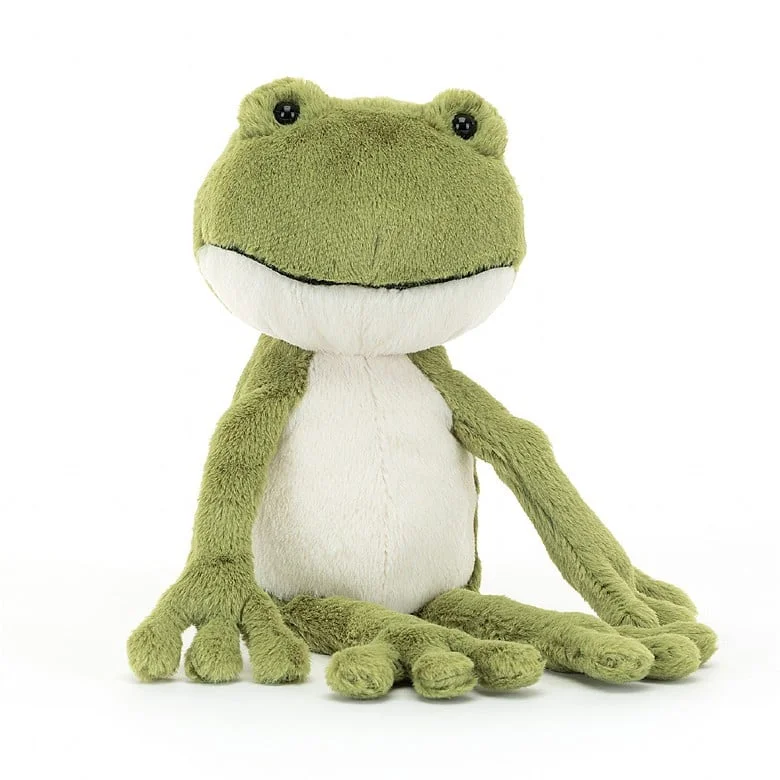Adorable and gentle Jellycat friendsFinnegan Frog