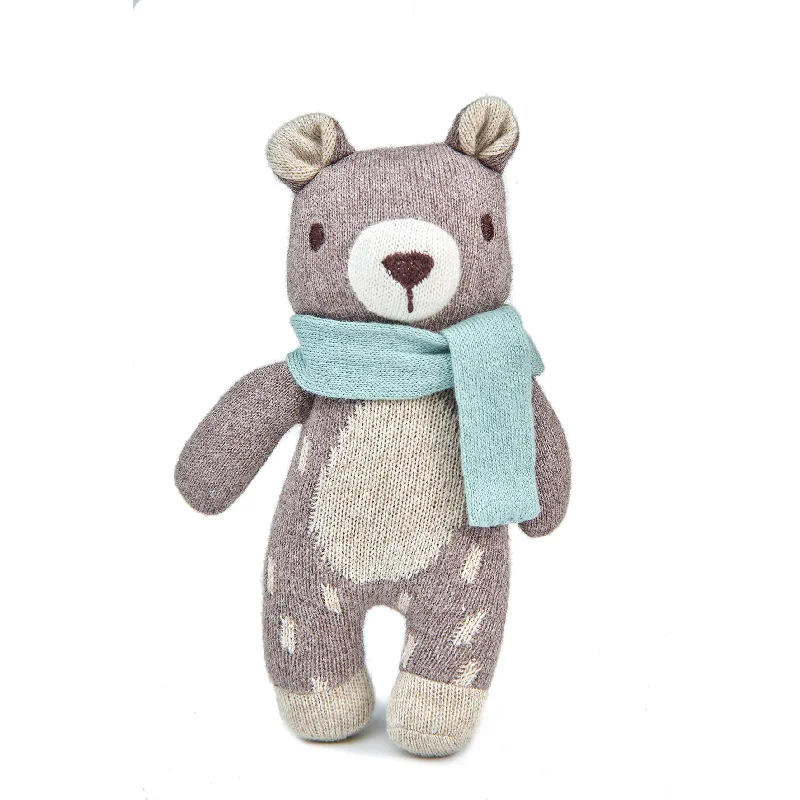Endearing and lovable stuffed toysTender Leaf Toys Fred The Bear Knitted Toy
