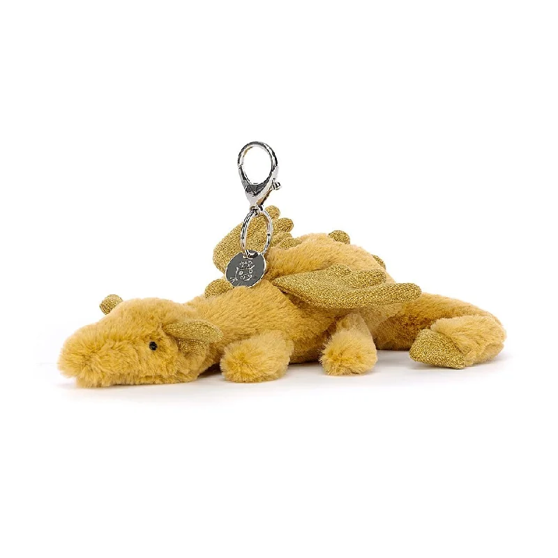 Huggable and comforting Jellycat creationsGolden Dragon Bag Charm