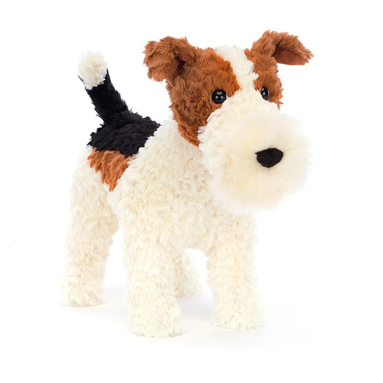 Soft and cozy Jellycat high-quality craftsmanshipHector Fox Terrier