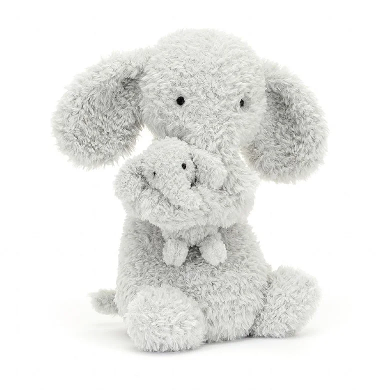Cozy and gentle Jellycat attention to detailHuddles Elephant