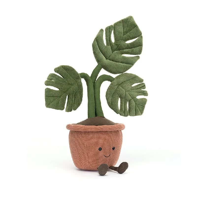 Adorable and plush Jellycat emotional support friendsJellycat Amuseable Monstera Plant
