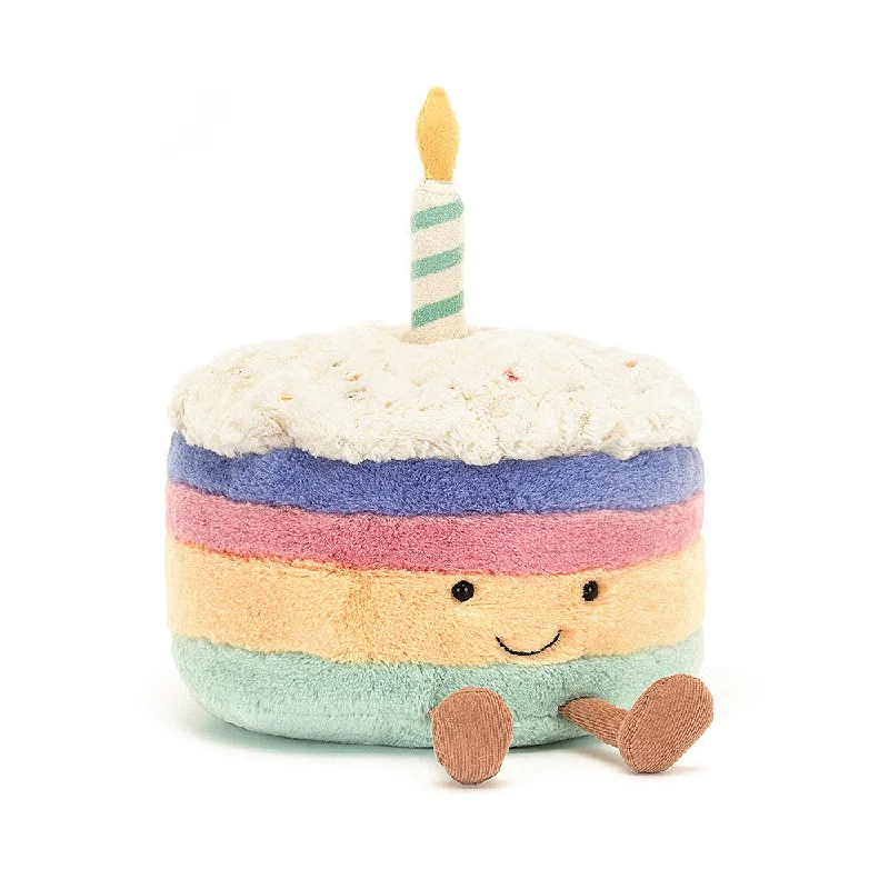 Cuddly and snuggly Jellycat snuggle partnersJellycat Amuseable Rainbow Birthday Cake - Large