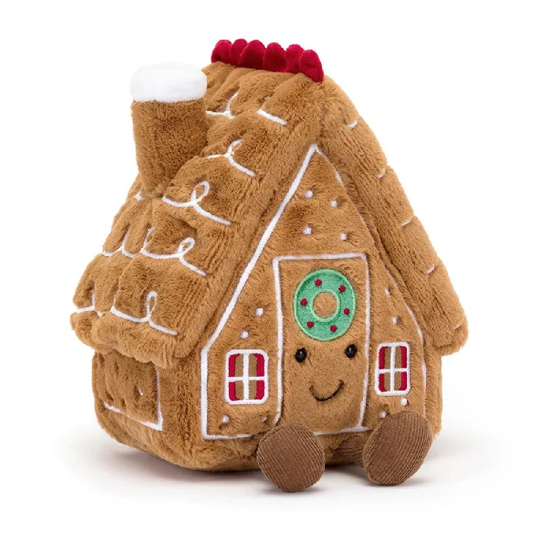 Fluffy and warm toy companionsJellycat Amuseables Gingerbread House