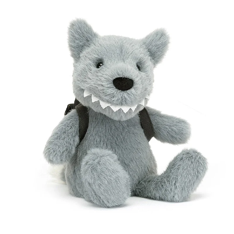 Playful and cheerful stuffed creaturesJellycat Backpack Wolf - H22cm