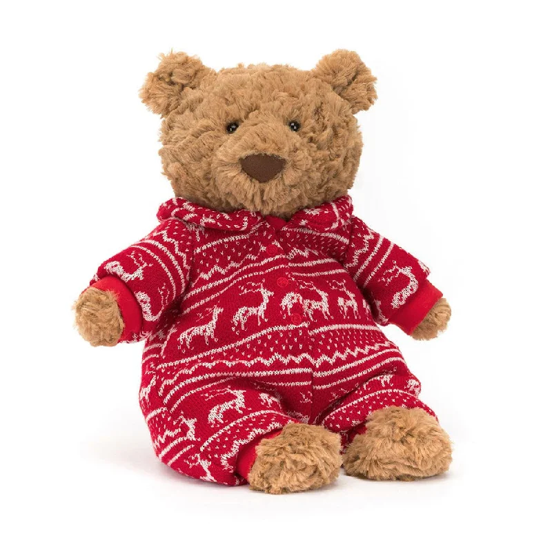 Whimsical and imaginative stuffed toysJellycat Bartholomew Bear Winter Pyjamas
