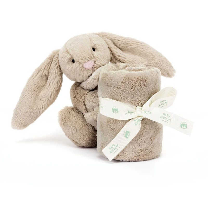 Cheerful and happy stuffed figuresJellycat Bashful Beige Bunny Soother - Personalisation Available