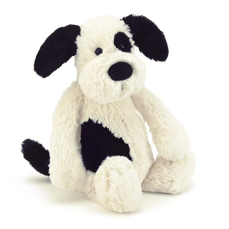 Sweet and innocent stuffed animalsJellycat Bashful Black & Cream Puppy Plushie