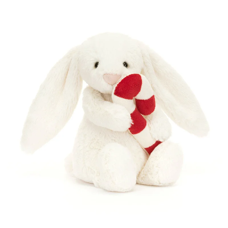 Huggable and cozy plush toysJellycat Bashful Bunny with Candy Cane