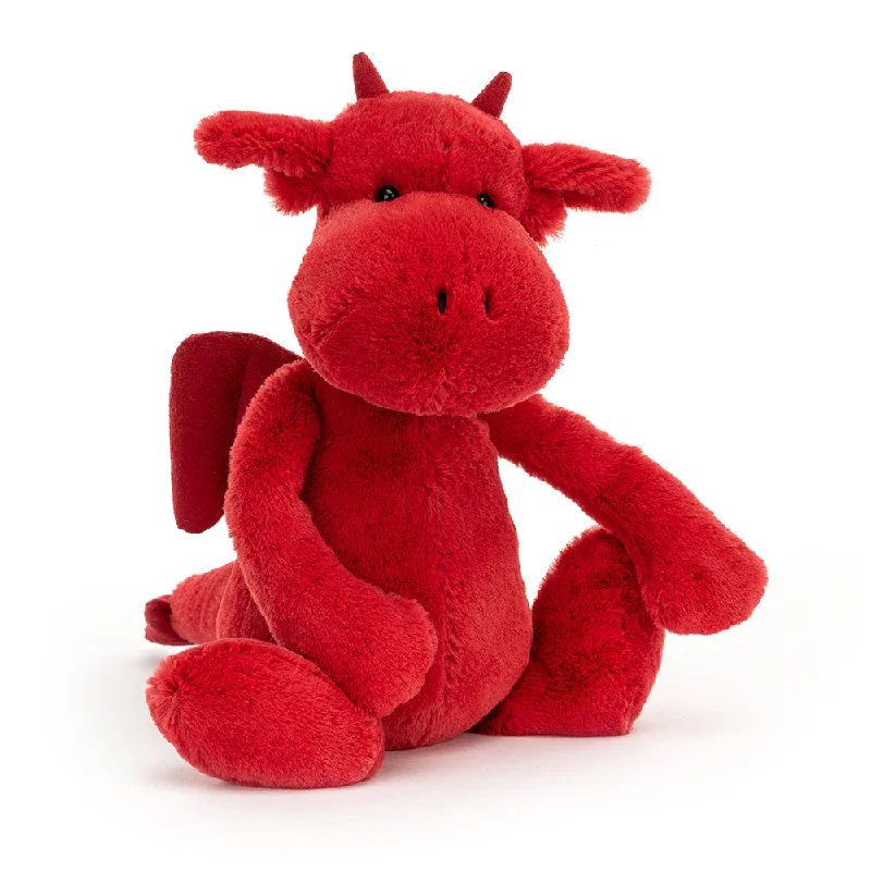 Soft and squishy plush crittersJellyCat Bashful Red Dragon - Medium H31cm