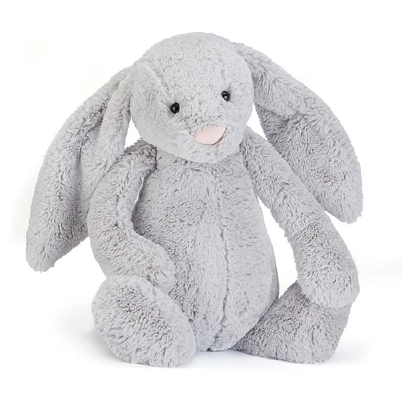 Adorable and charming plush figuresJellyCat Bashful Silver Bunny - Really Big H67cm