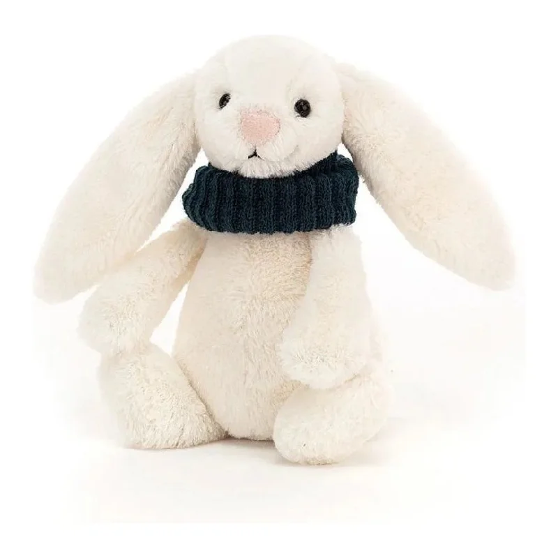 Playful and cheerful stuffed creaturesJellycat Bashful Snug Bunny Teal