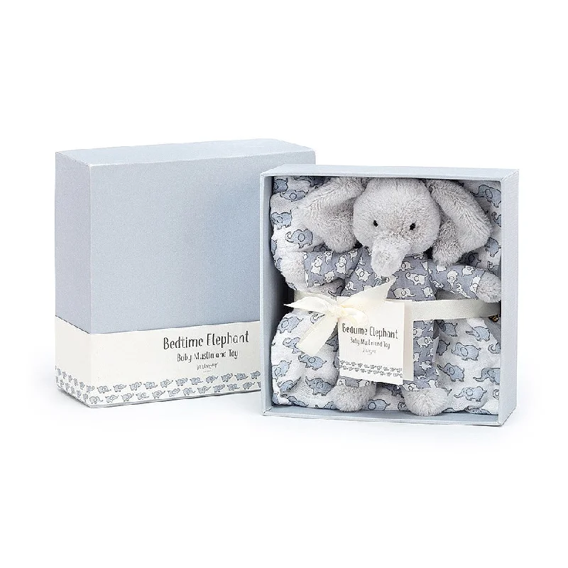 Adorable and tiny stuffed crittersJellyCat Bedtime Elephant Gift Set