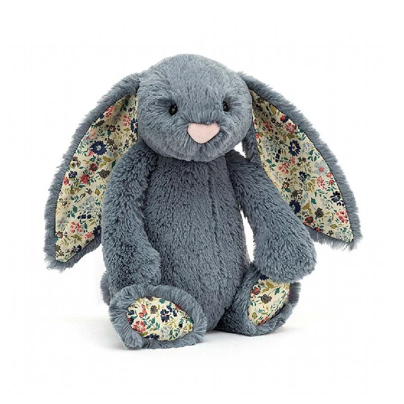 Fluffy and warm toy companionsJellycat Blossom Dusky Blue Bunny Plushie