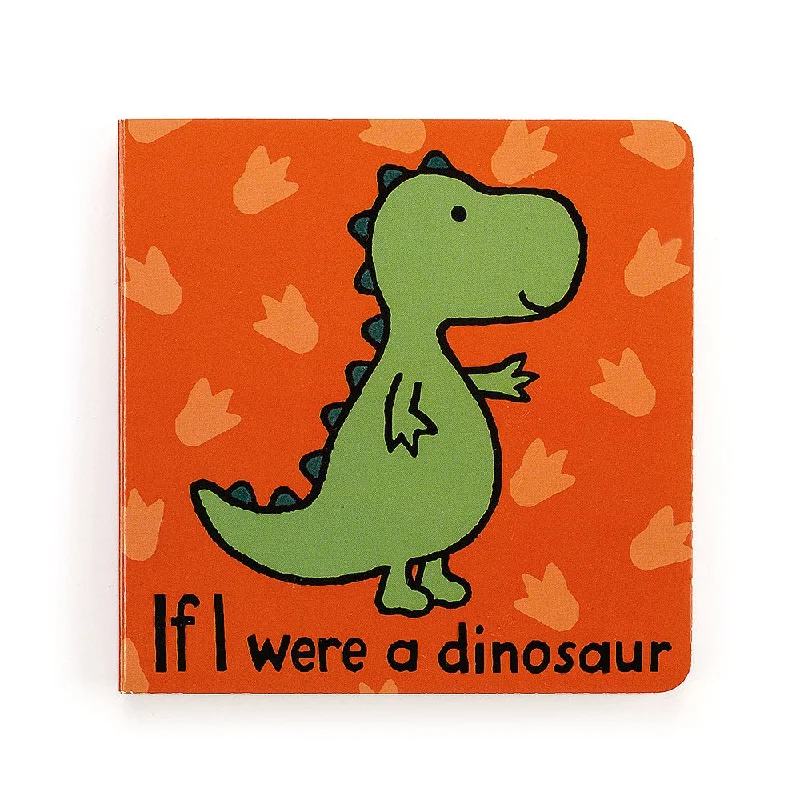 Cozy and gentle Jellycat attention to detailJellycat Board Book - If I Were A Dino