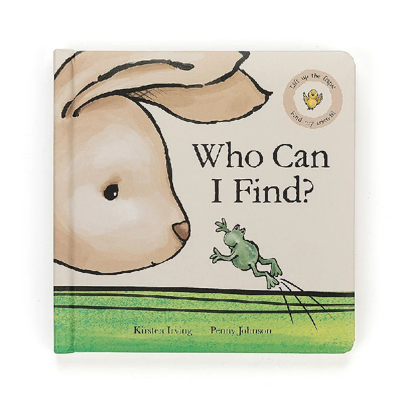 Adorable and gentle Jellycat friendsJellycat Board Book - Who Can I Find?
